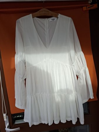 Missguided Petite, Sommerkleid, Weiss, Gr. 36, Neuwertig!