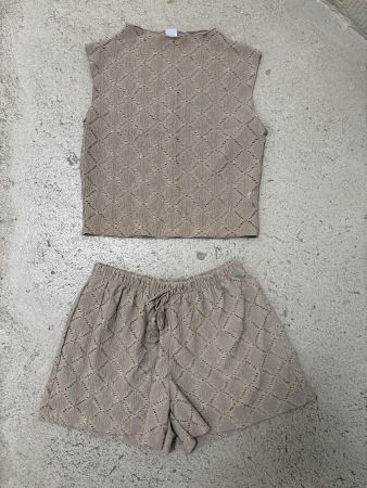Damen Zweiteilerset,Gr.L(M);Zebra