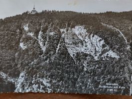 Ansichtskarte Interlaken Harderbahn mit Kulm, 40er Jahre