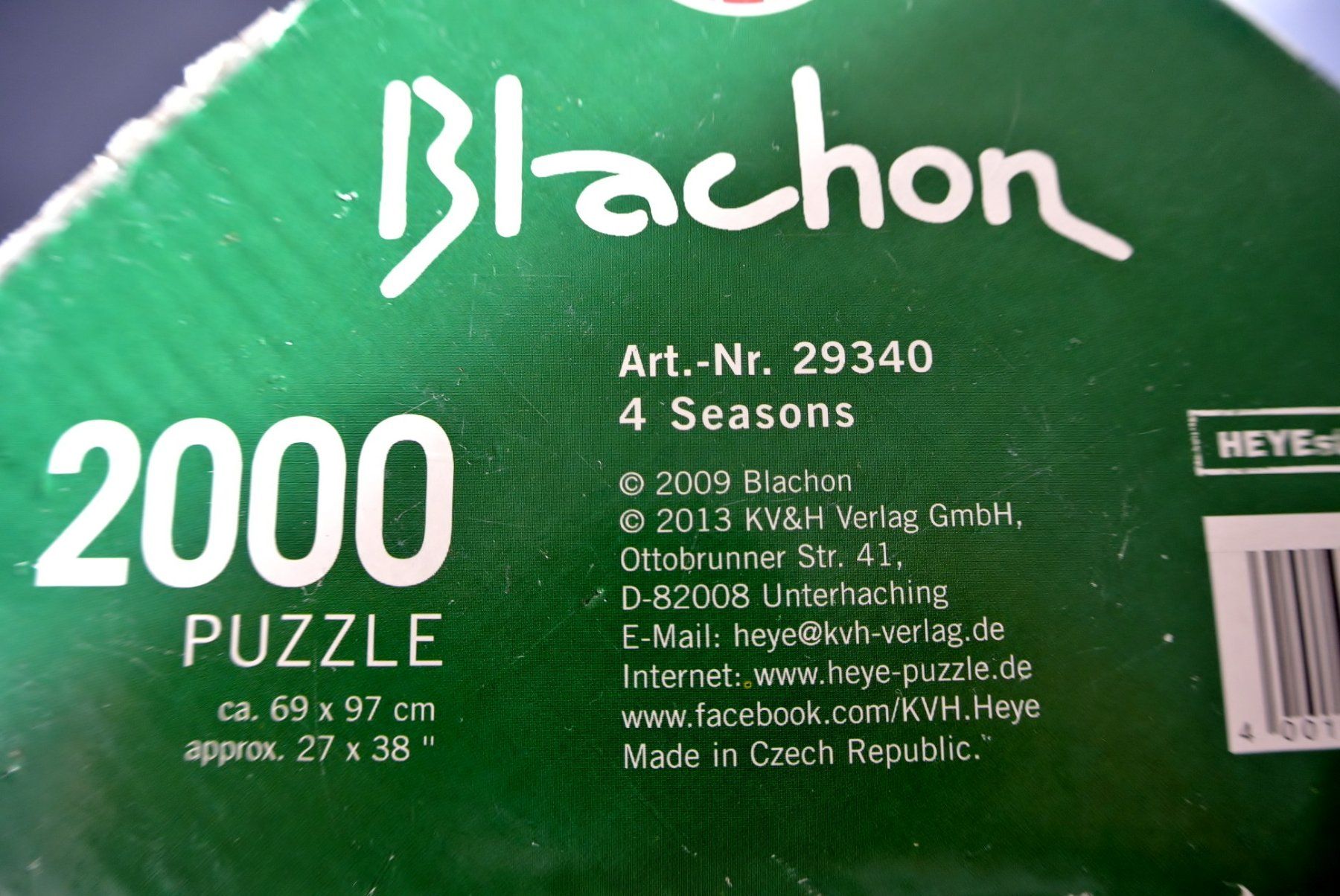 Heye Puzzles: HEYE # 29340 *4 Seasons Triangular 2000 Teile – D'occasion à Zell ZH par fossilchen 9