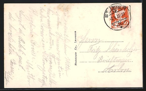 Cartoline postali: AK St. Imier, Vue generale, 1932 – Usato da Berlin venduto da bartko-reher 1