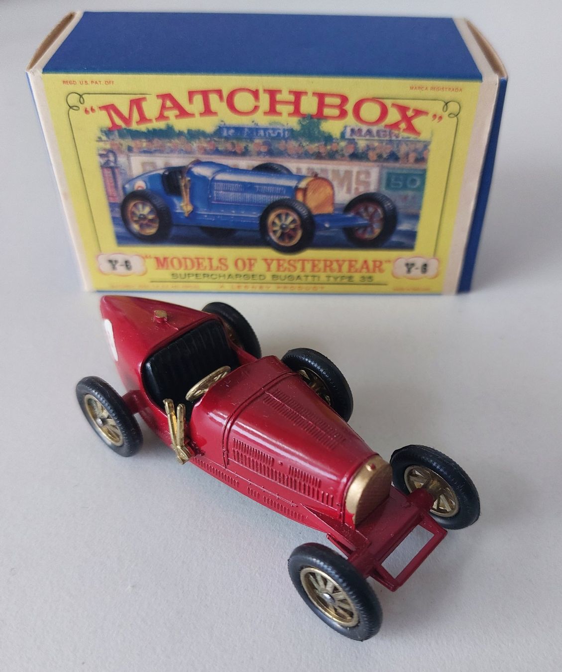 Matchbox Voitures modèles: Matchbox Yesteryear Y-6 Bugatti Type 35 mit Box – D'occasion à Schenkon par Elbarto007