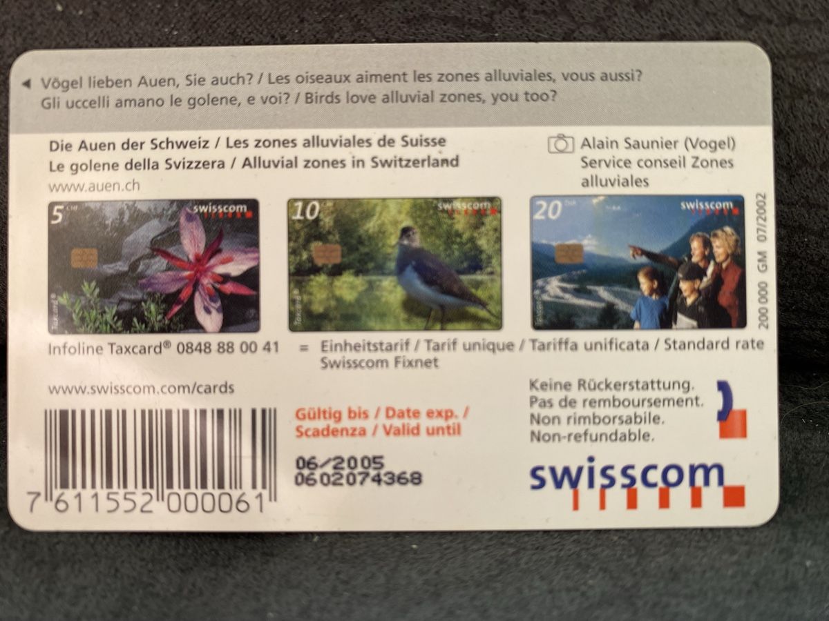 Schede telefoniche: Taxcard GM4 – Usato da Lausanne venduto da babacard10 1