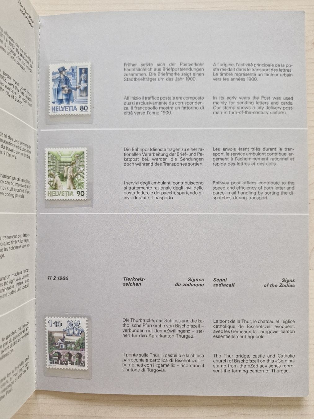 Tutti i francobolli: Jahresbuch 1986 schweizer Briefmarken postfrisch Top! – Nuovo (secondo la descrizione) da Frauenfeld venduto da Kasico 6