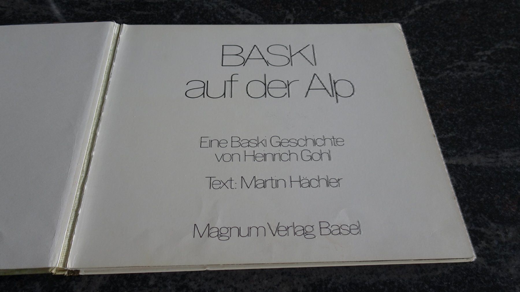 Libri: BASIK AUF DER ALP  JAHR 1979 – Usato da Zürich venduto da Roulet 1