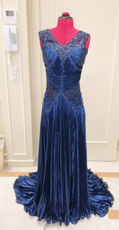 Abito in Lamé Blu ‘Zuhair Murad’ - Collezione 2013 EXCLUSIVO