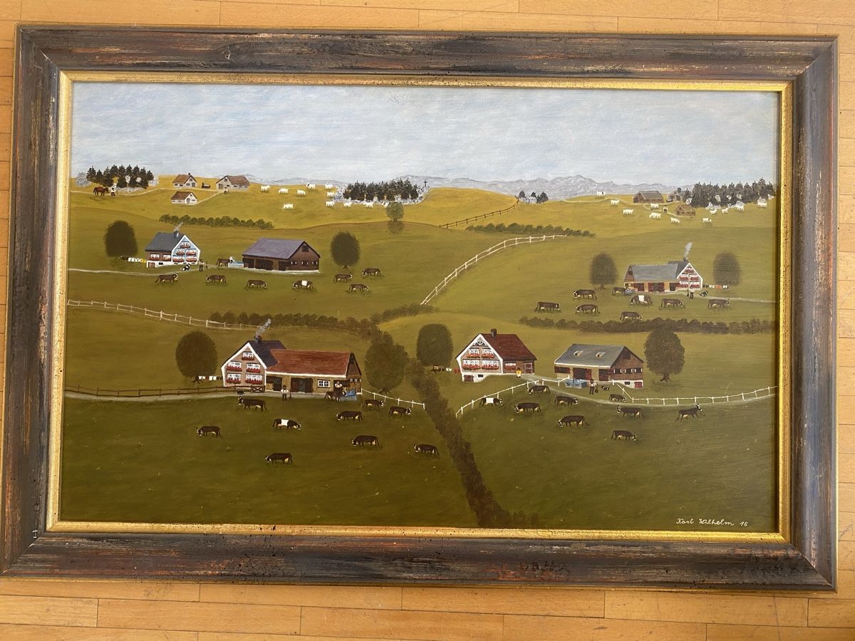 Dipinti: APPENZELLER BILD  2016 KARL WILHELM – Usato da St. Gallen venduto da Goldband 6