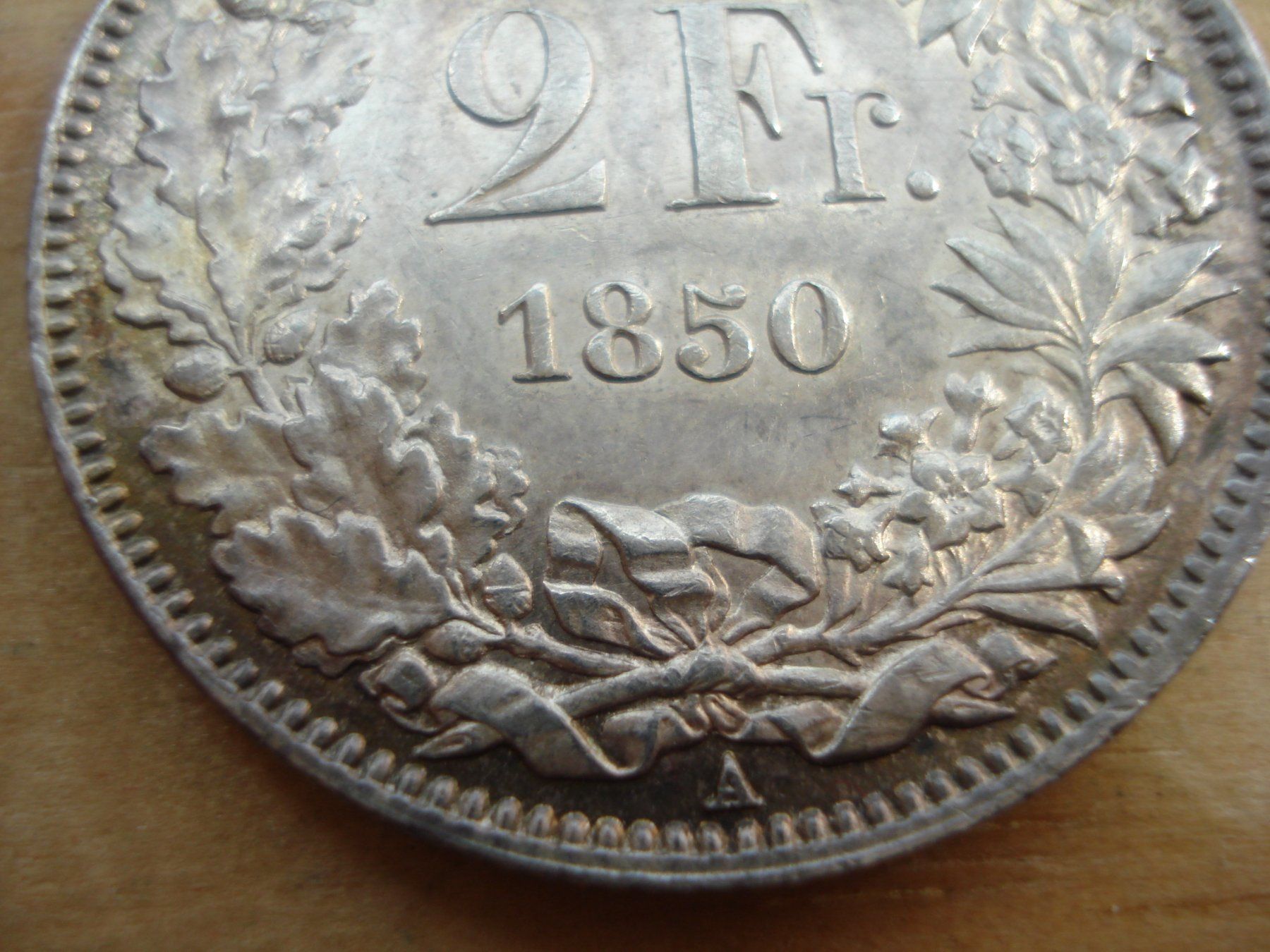 Tutti le monete: (G) 2 Franken 1850  UNZ- – Usato da Erlach venduto da Net-Coins 3