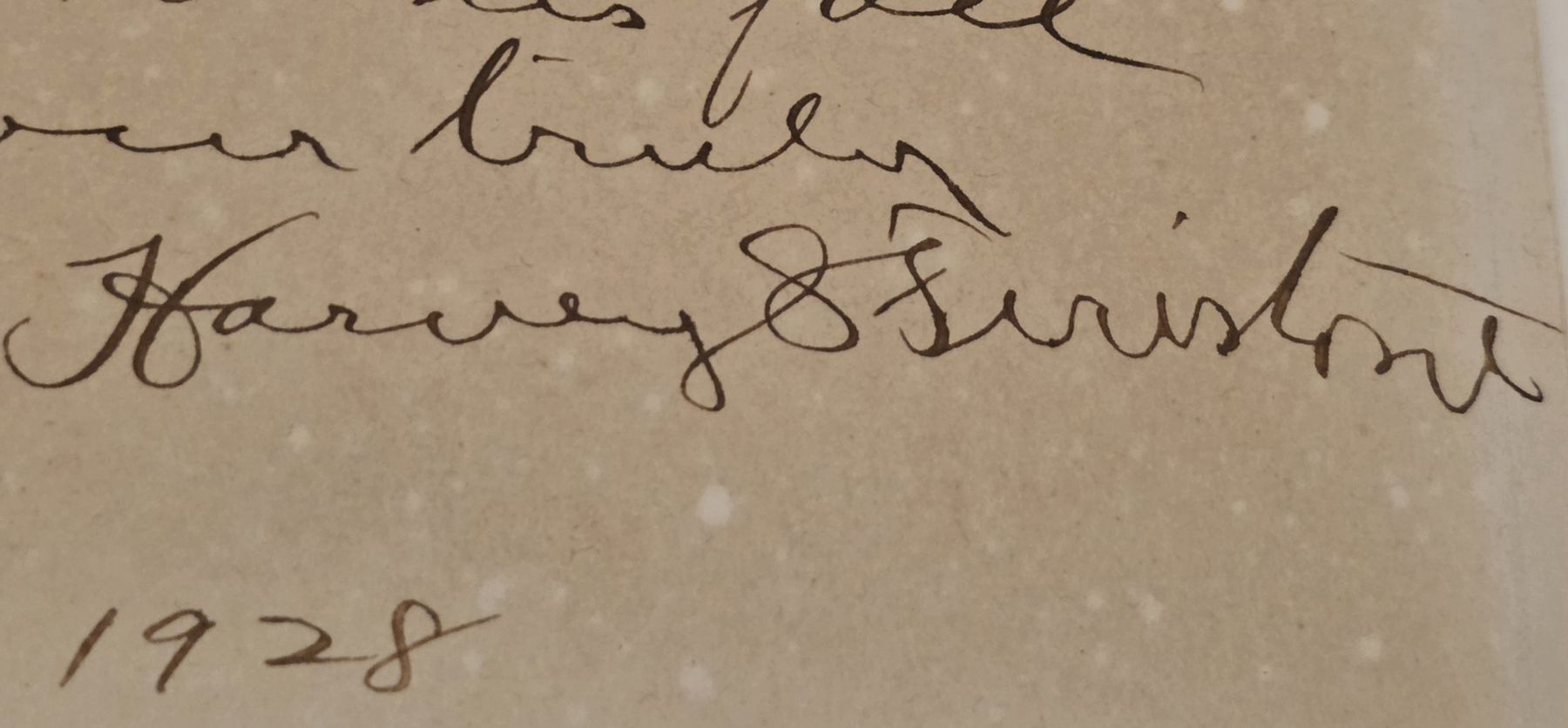 Autografi: Harvey S. Firestone ALS mit COA – Nuovo (secondo la descrizione) da Feldbach venduto da gardenmagic 1