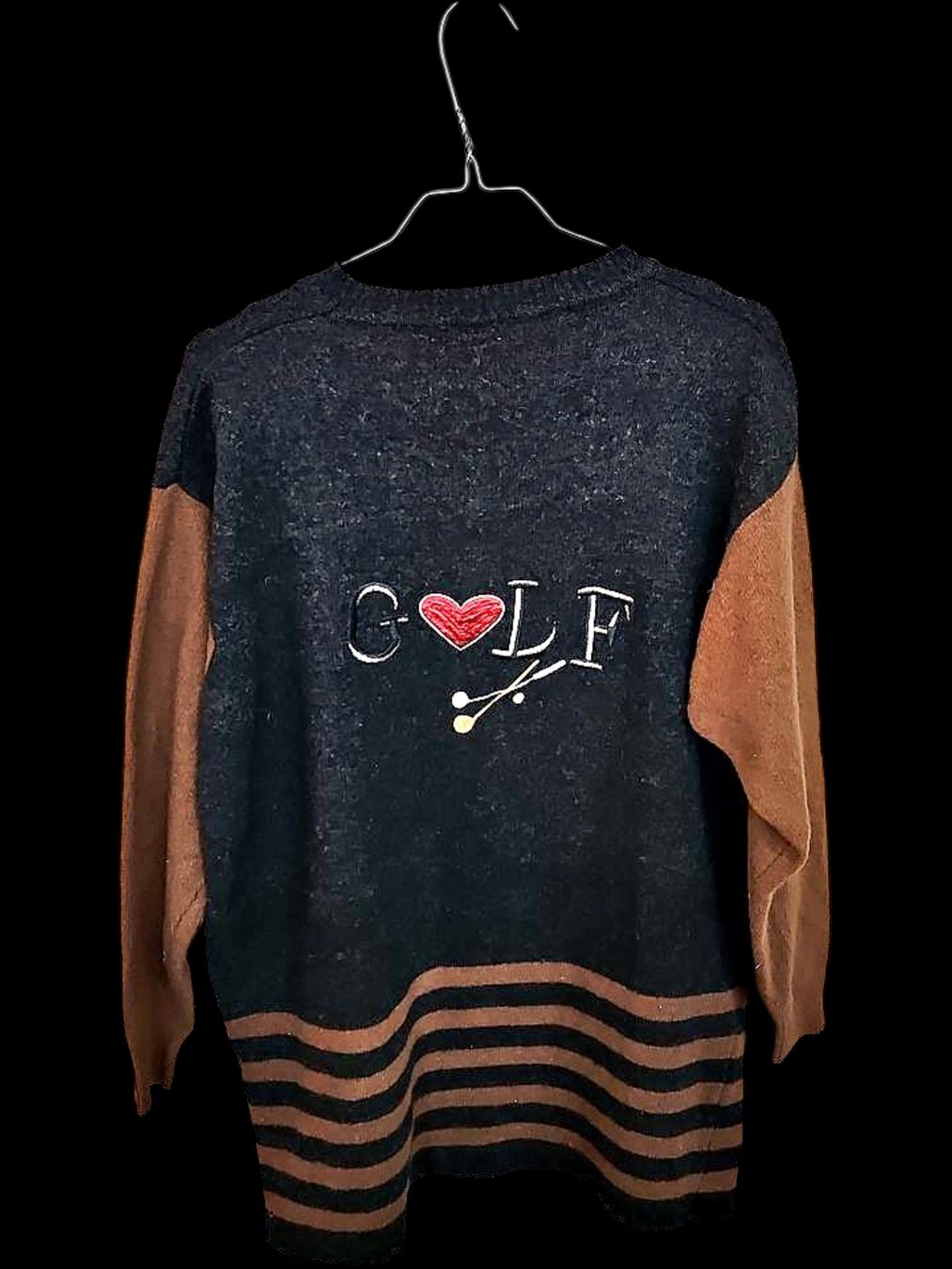 Maglioni & Felpe: Dolores Vintage Golf-Pullover - Schwarz & Braun – Usato da Zug venduto da vinokilo 3