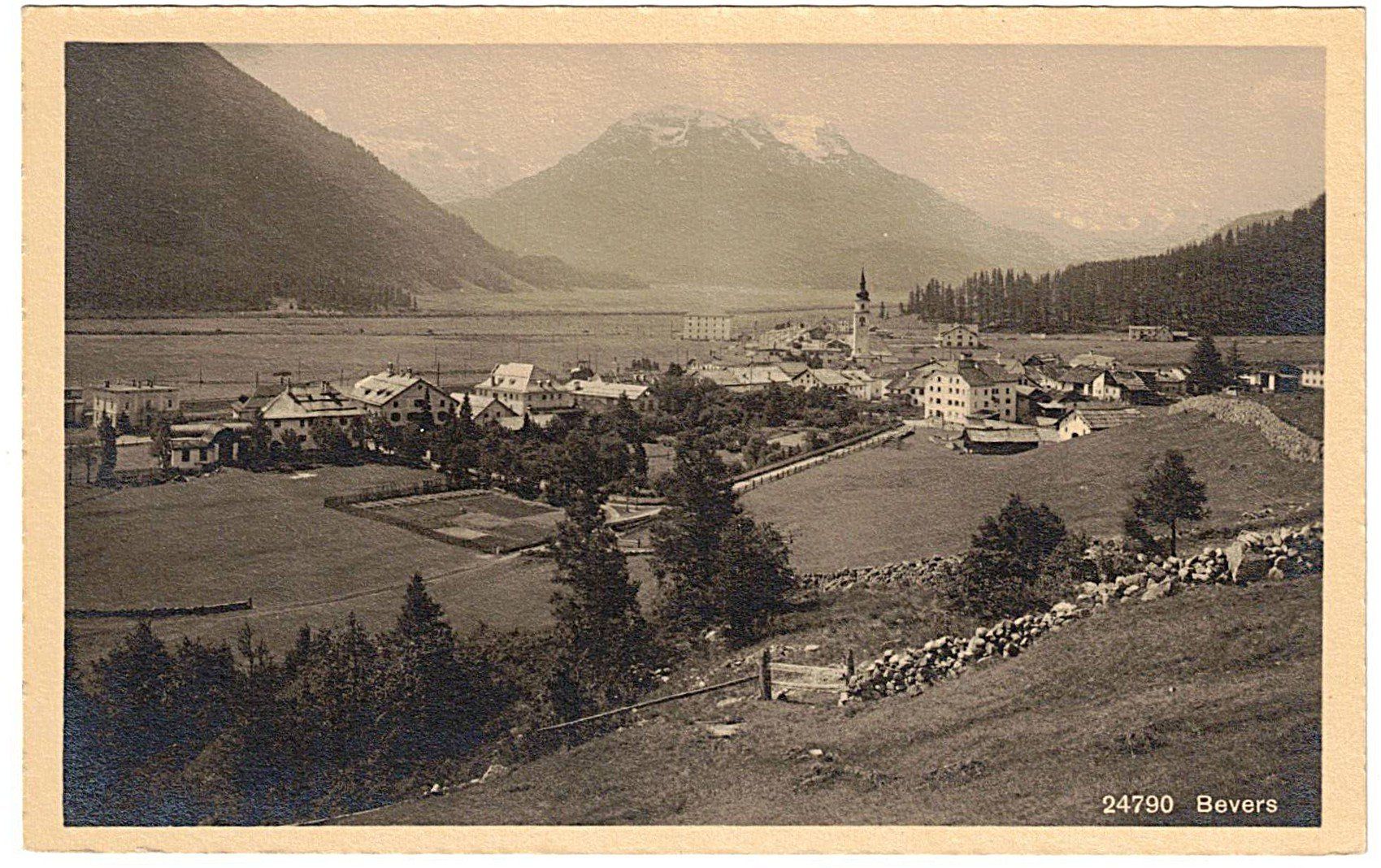 Cartoline postali: Ansichtskarte Bevers unbeschrieben - ca. 1920 – Usato da Gossau ZH venduto da granby
