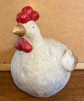 Lustige Frühlings-Deko: Keramik Huhn   Neu