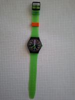 Swatch Uhr Stop Countdown Vintage grün schwarz.