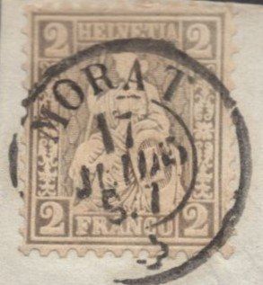 Alle Briefmarken: MORAT 17.JUIL.65  Ausschnitt – Gebraucht aus Aarau von kufi44 1