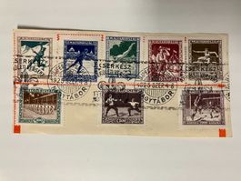 Ungarn, Pfadfinder, m. Sonderstempel, Mi403-10 a. Briefstück