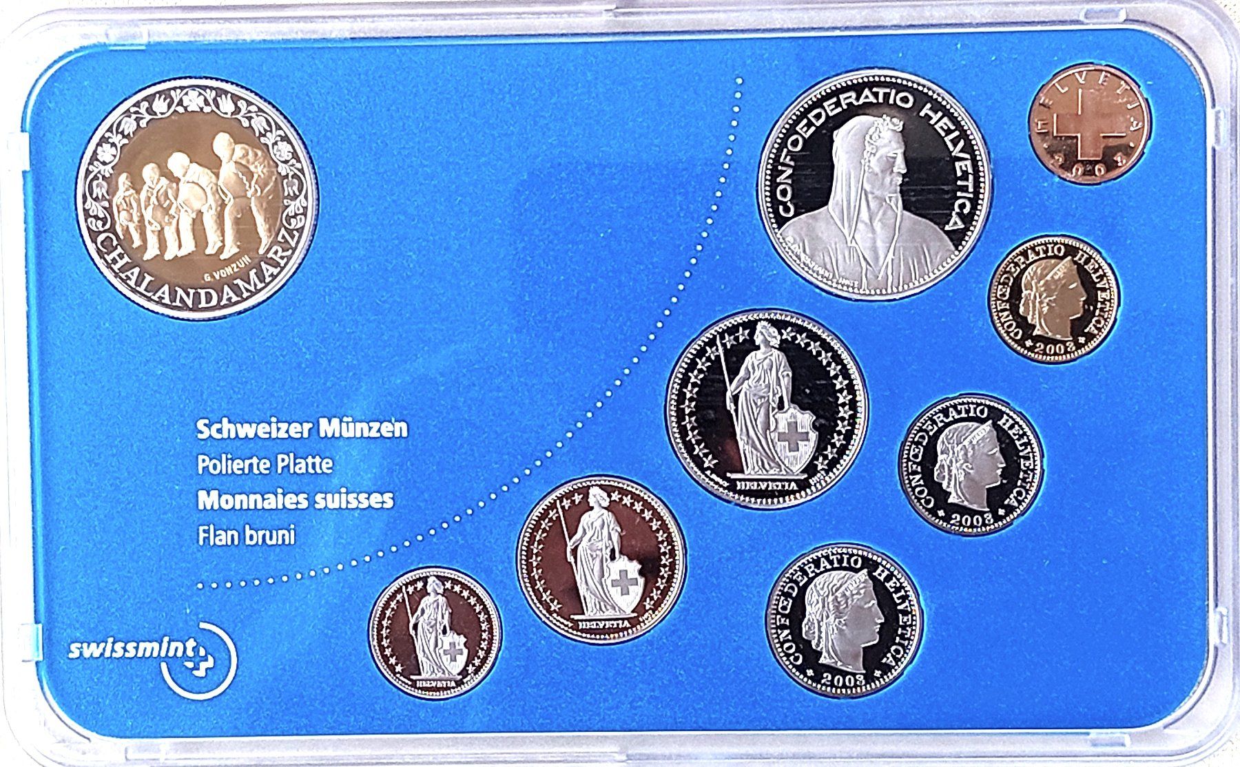Tutti le monete: CH - Münzsatz 2003 pp – Nuovo (secondo la descrizione) da Arch venduto da repros 3