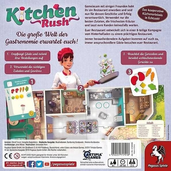 Giochi: Kitchen Rush | Kooperatives Echtzeit-Spiel – Usato da Bern venduto da Backyards 2