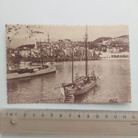 AK Menton le Port et la vieille Ville gelaufen 20.08.1917