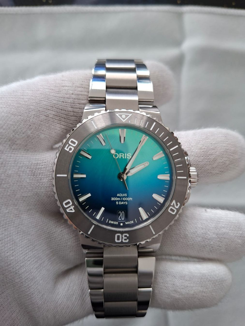 Oris Uhren: ORIS Aquis Great Barrier Reef limited Edition IV – Neu (gemäss Beschreibung) aus St. Silvester von gbgmbh
