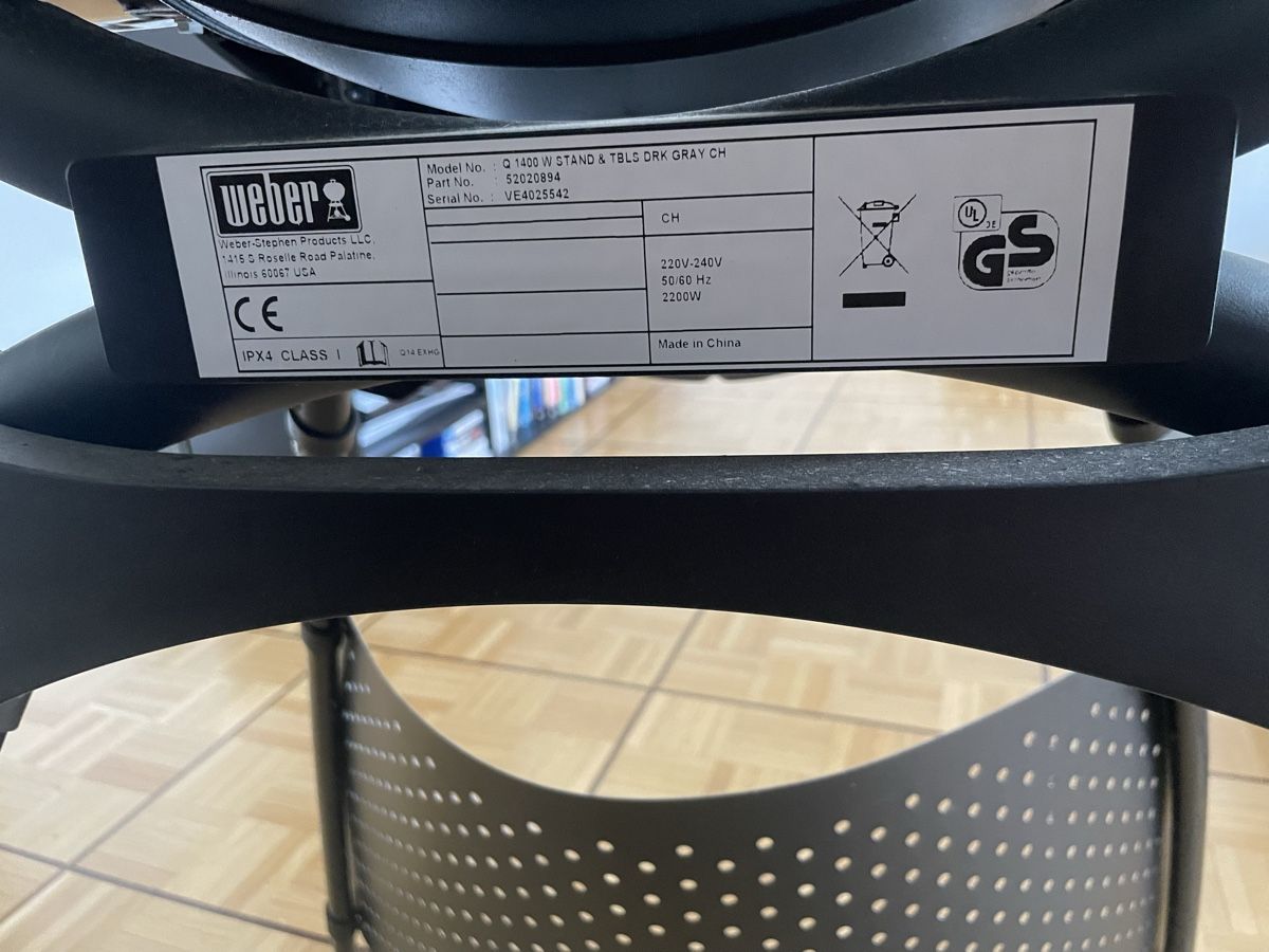 Griglie: Weber Q 1400 Elektro Grill – Usato da Winterthur venduto da MurielFrei 2