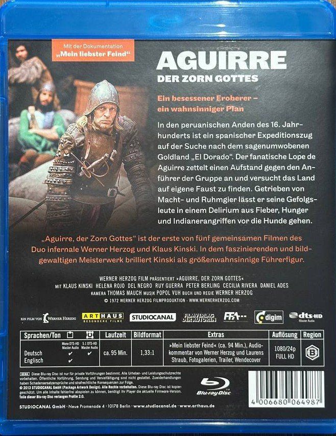 Aguirre, der Zorn Gottes Werner Herzog Bluray Top Zust... (Gebraucht