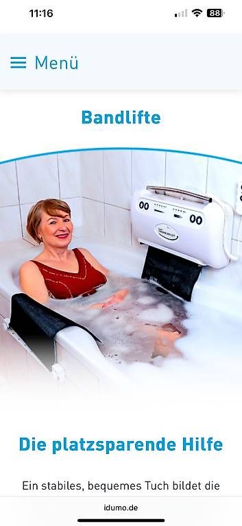 Medizinische Geräte: Badewannenlift iDuMo Premium – Gebraucht aus Landschlacht von Blaudomin1