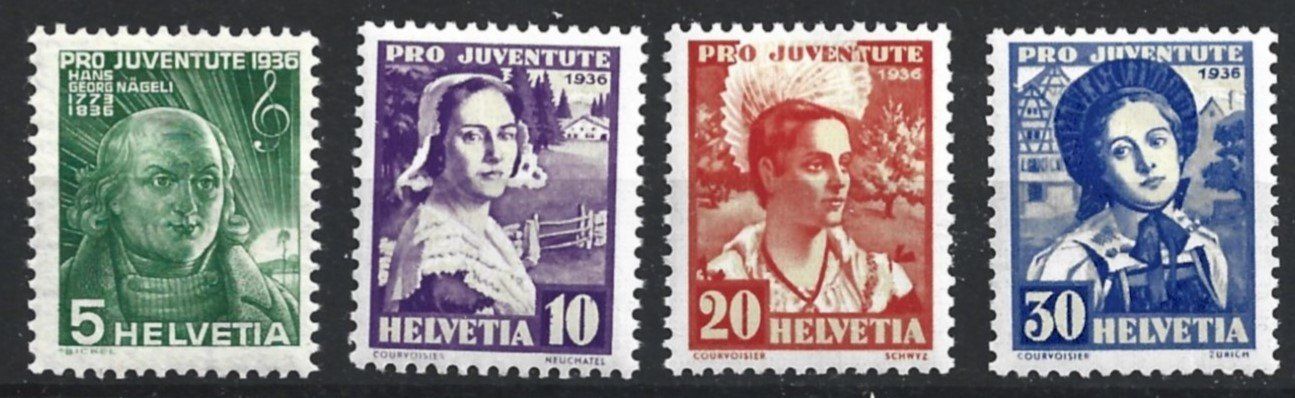 Tous les timbres: 1936 Pro Juventute – Neuf (Voir description) à Trübbach par Sammer51