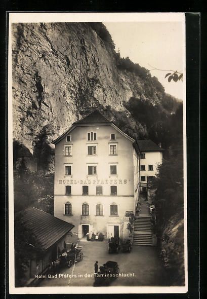 Cartoline postali: Bad Pfäfers, Hotel Bad Pfäfers in der  – Usato da Berlin venduto da bartko-reher