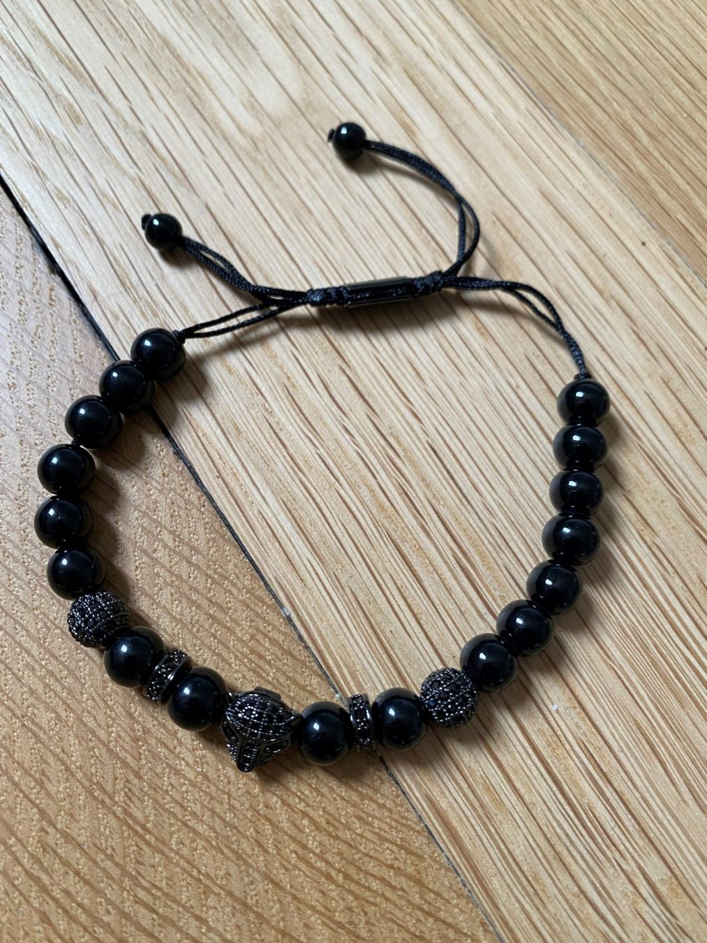 Bracciali & Braccialetti: SCHWARZES PERLENARMBAND PANTHER – Nuovo (secondo la descrizione) da Bern venduto da mod18 1