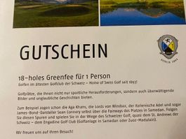 Greenfee Gutschein Engadine Golf Club🏌️