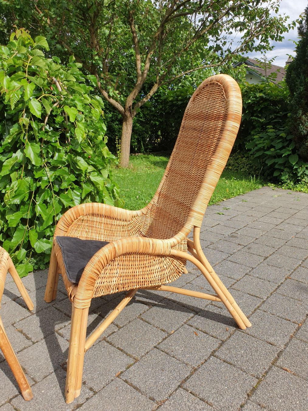 Poltrone: Wicker Rattan Armchair 80's – Usato da rebstein venduto da spacy73 6