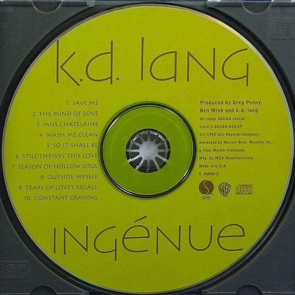 CDs: k.d. lang – Ingénue – Gebraucht aus Zürich von Raz88 1