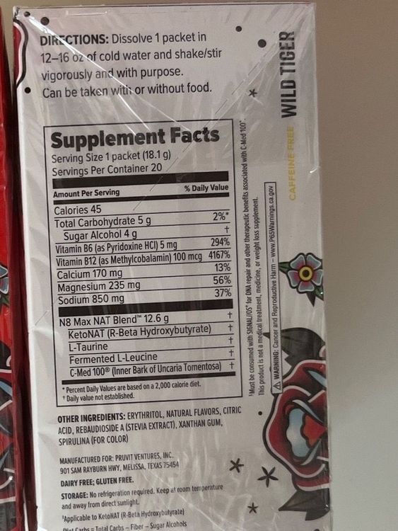 Exogene Ketone von Pruvit /Wild Tiger Kaufen auf Ricardo