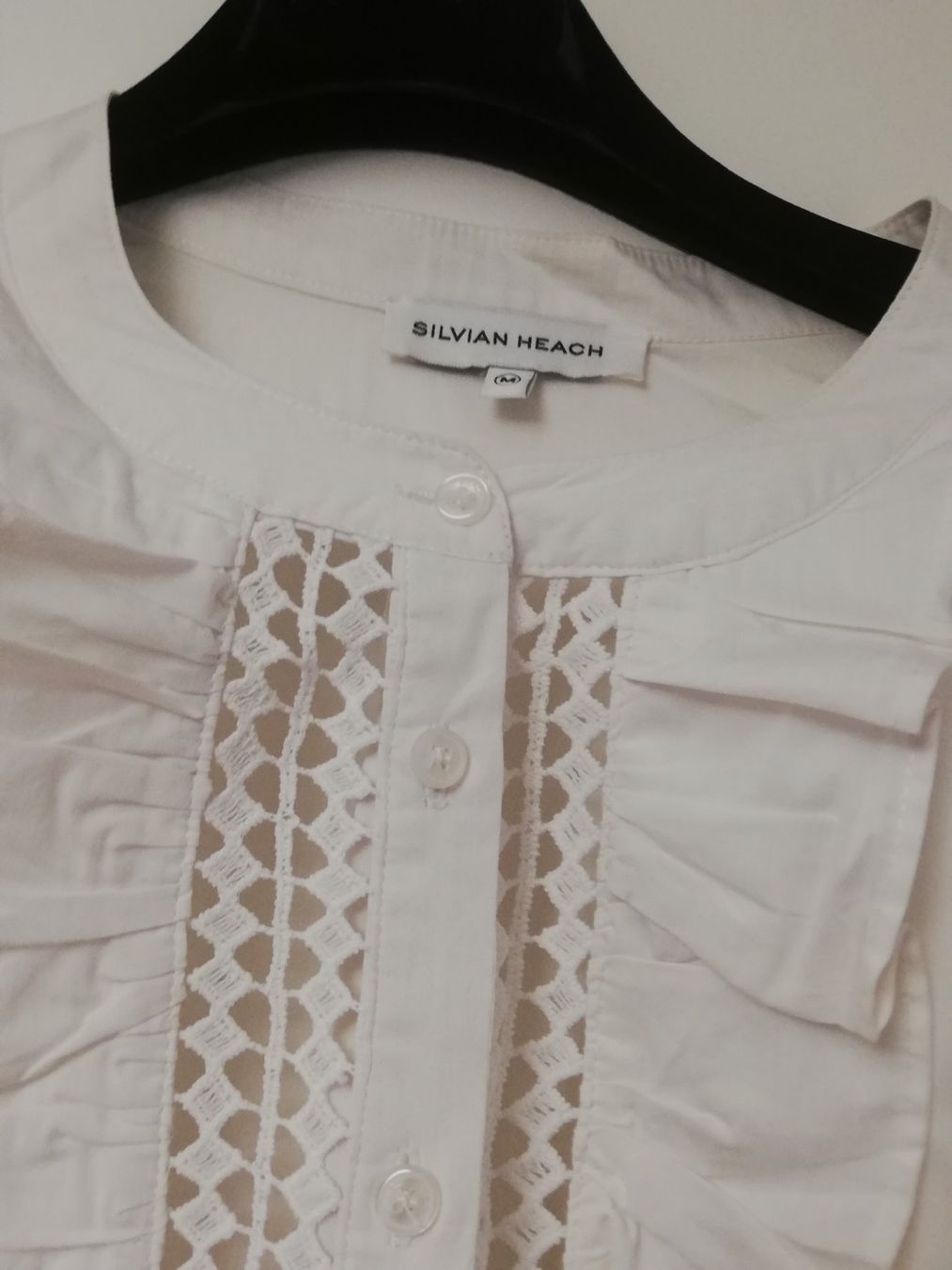 Blusen: Camicia bianca Silvian Heach, maniche 3/4 - Nuova! – Gebraucht aus Wettswil am Albis von lin_8h9t 1
