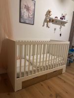IKEA Babybett 70 × 140 cm – mit Massivholz-Eichenfronten