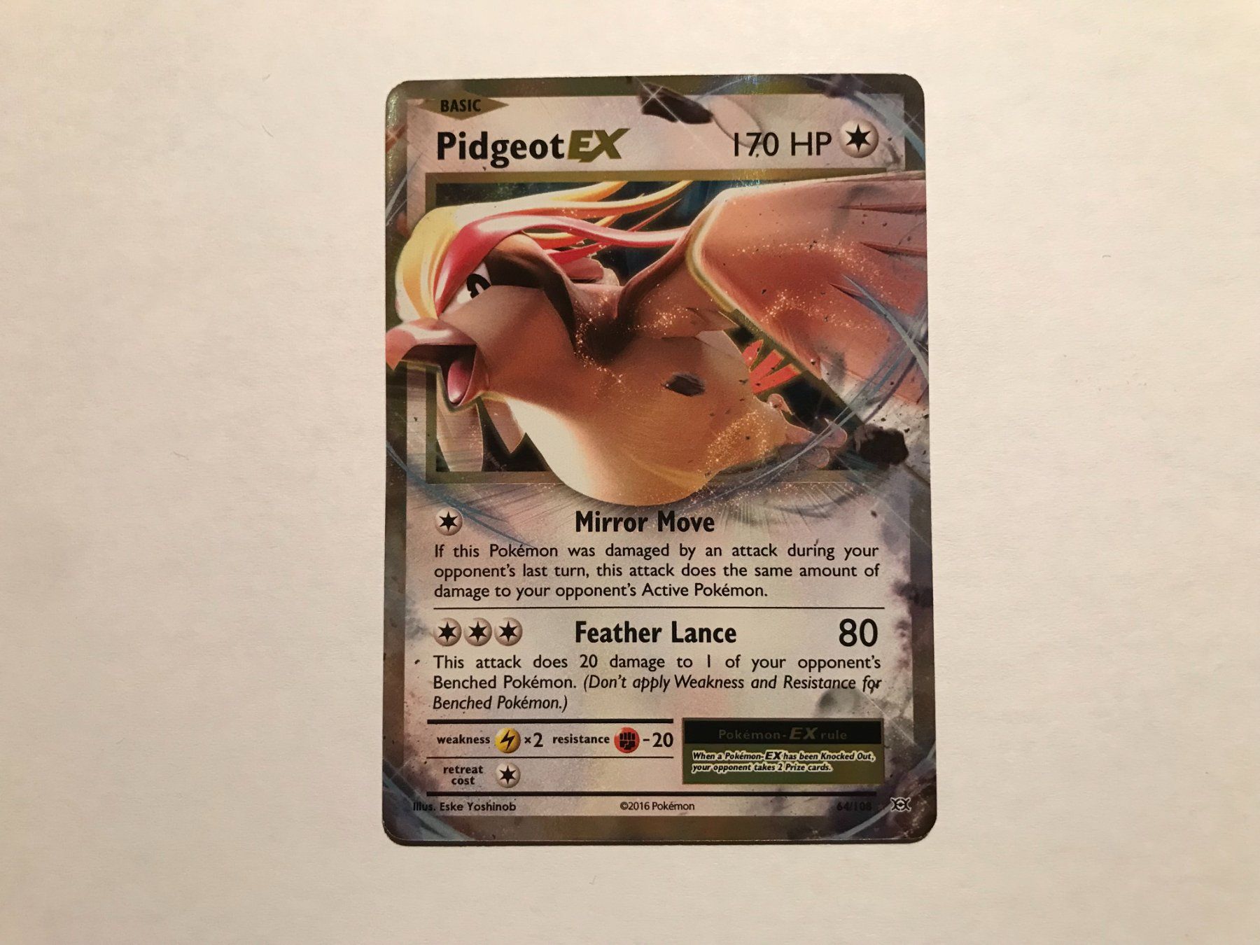 Pokémon Carte collezionabili: Pidgeot EX XY Evolutions EN – Usato da Hagendorn venduto da Pokecollectorch 1