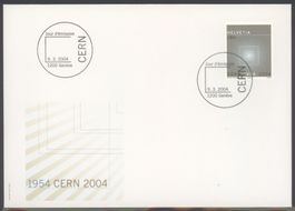 2004, FDC, Sondermarke 50 Jahre CERN