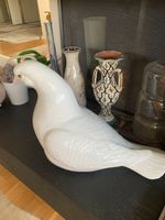Dekorative Tauben Figur Keramik weiss guter Zustand