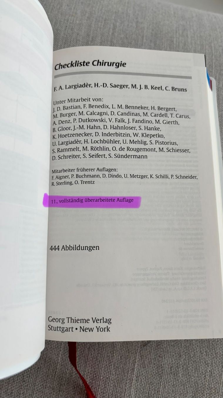 Libri: Checkliste Chirurgie 11. Auflage – Usato da Seengen venduto da sa_land 8