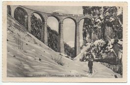 FILISUR Landwasser-Viadukt Albula-Bahn - Skifahrer