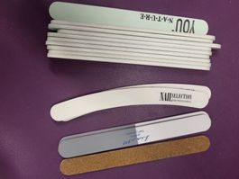 Feilen Nägel You 10x grad 2x schräg, 2x grad +1 zum kleben