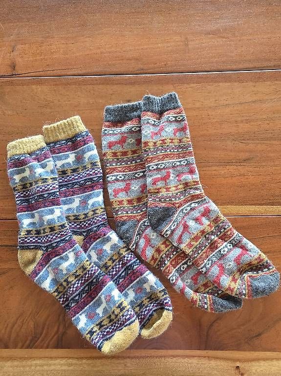 Calze: Warme Socken aus Alpakawolle – Nuovo (secondo la descrizione) da Rütihof venduto da mar_8jbn