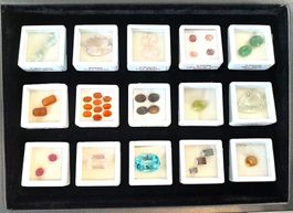 Coffret collection 37 gemmes 85.94 ct - Valeur 4'264.- Fr