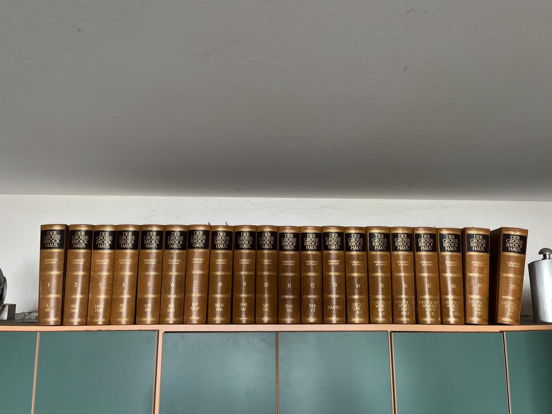 Libri: Der grosse Brockhaus Juniläumsedition 1977 Leder gebunden – Nuovo (secondo la descrizione) da Oberhofen TG venduto da hrvo66 1