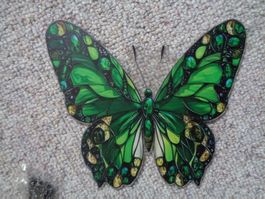 Fensterbild Schmetterling grün (Acryl)