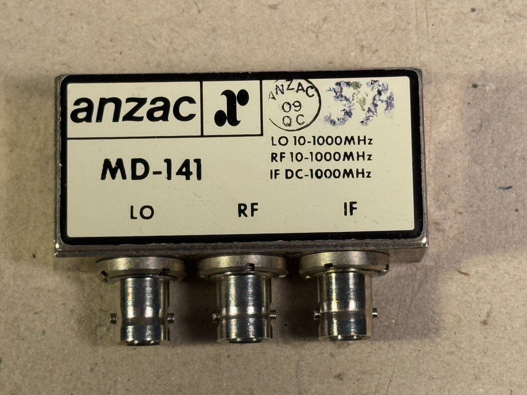 Funktechnik: Koaxial-Mischer Anzac MD 141 – Gebraucht aus Ins von funkflieger