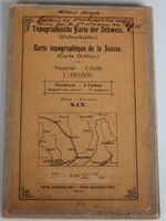 Topographische Karte der Schweiz Dufour XIX 1912