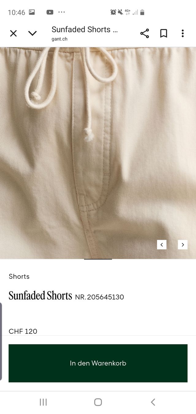 Gant Pantaloni: GANT, Shorts, Bermudas, M, Neu – Nuovo (secondo la descrizione) da Winterthur venduto da Sjull 7