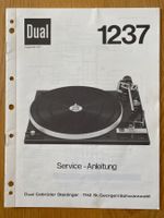 Service-Anleitung DUAL 1237 Plattenspieler