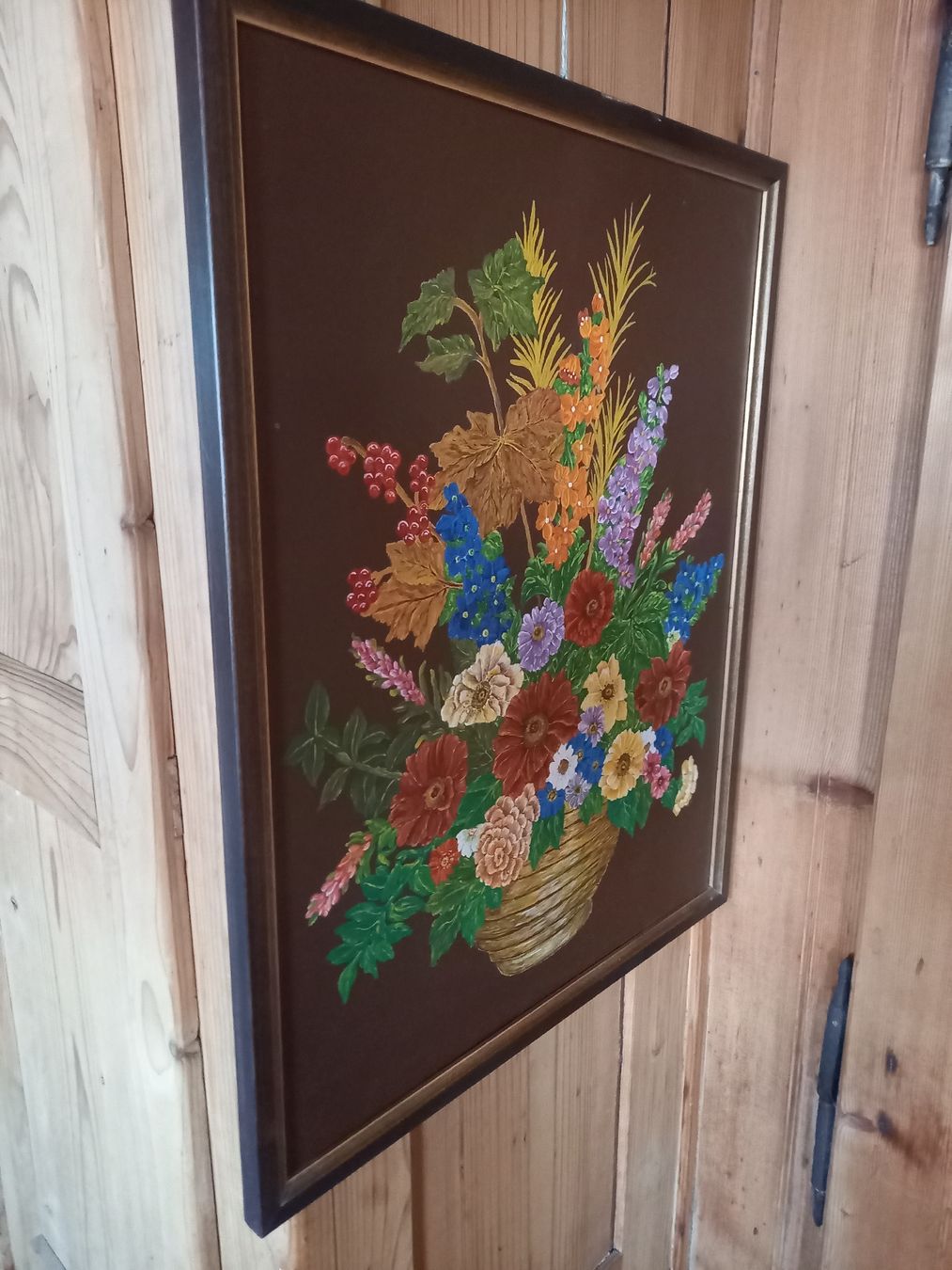 Poster & Bilder: Blumenbild Malerei Herbst Deko Vintage – Gebraucht aus Galgenen von Allerlei8854 4